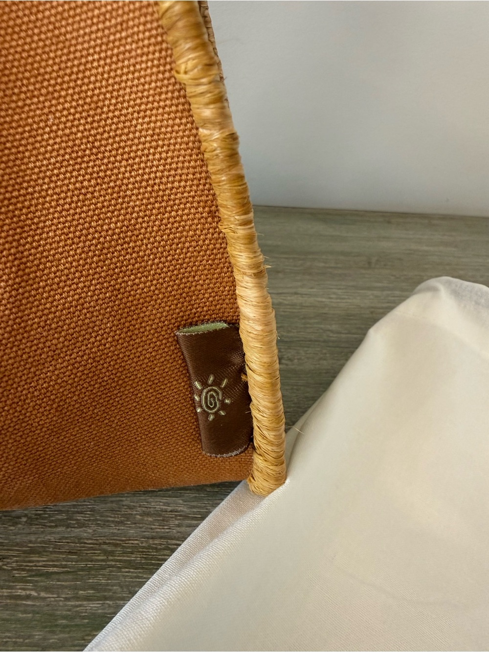 Bondi Beach Bag Co. Australia Woven Raffia & Canvas Tote Bag - Picture 9 of 10